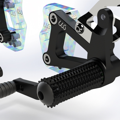 FotoRACING FOOTPEG KIT WITH REVERSE SHIFT